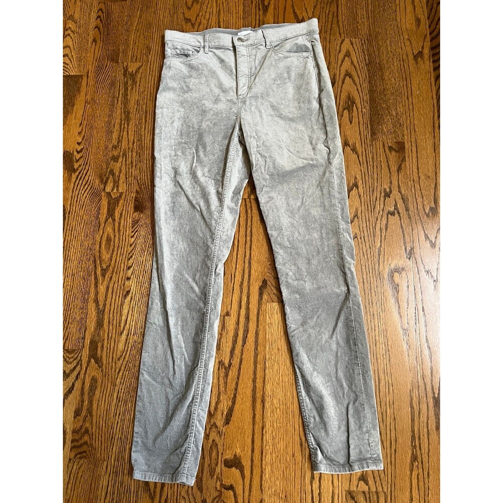 Loft Gray Velvety Skinny Leg Pant - size 30/10